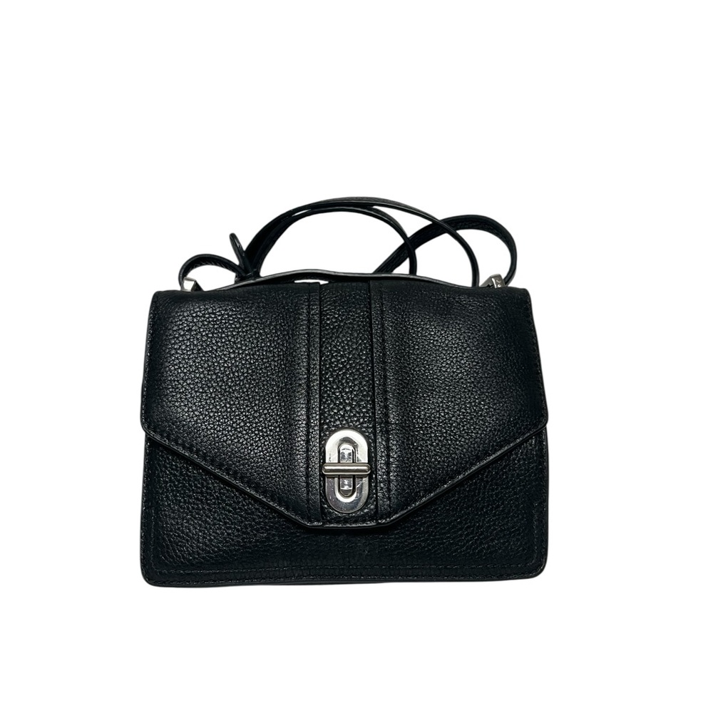 Rebecca Minkoff Black Genuine Leather Crossbody Bag with Dust Bag